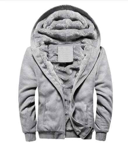 Men's Color Block Hooded Zip-Up Sweatshirt Jacket