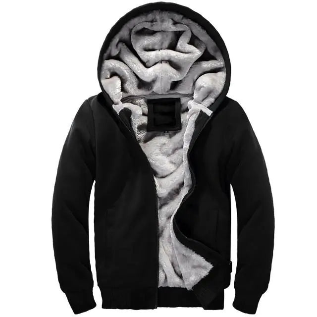 Men's Color Block Hooded Zip-Up Sweatshirt Jacket