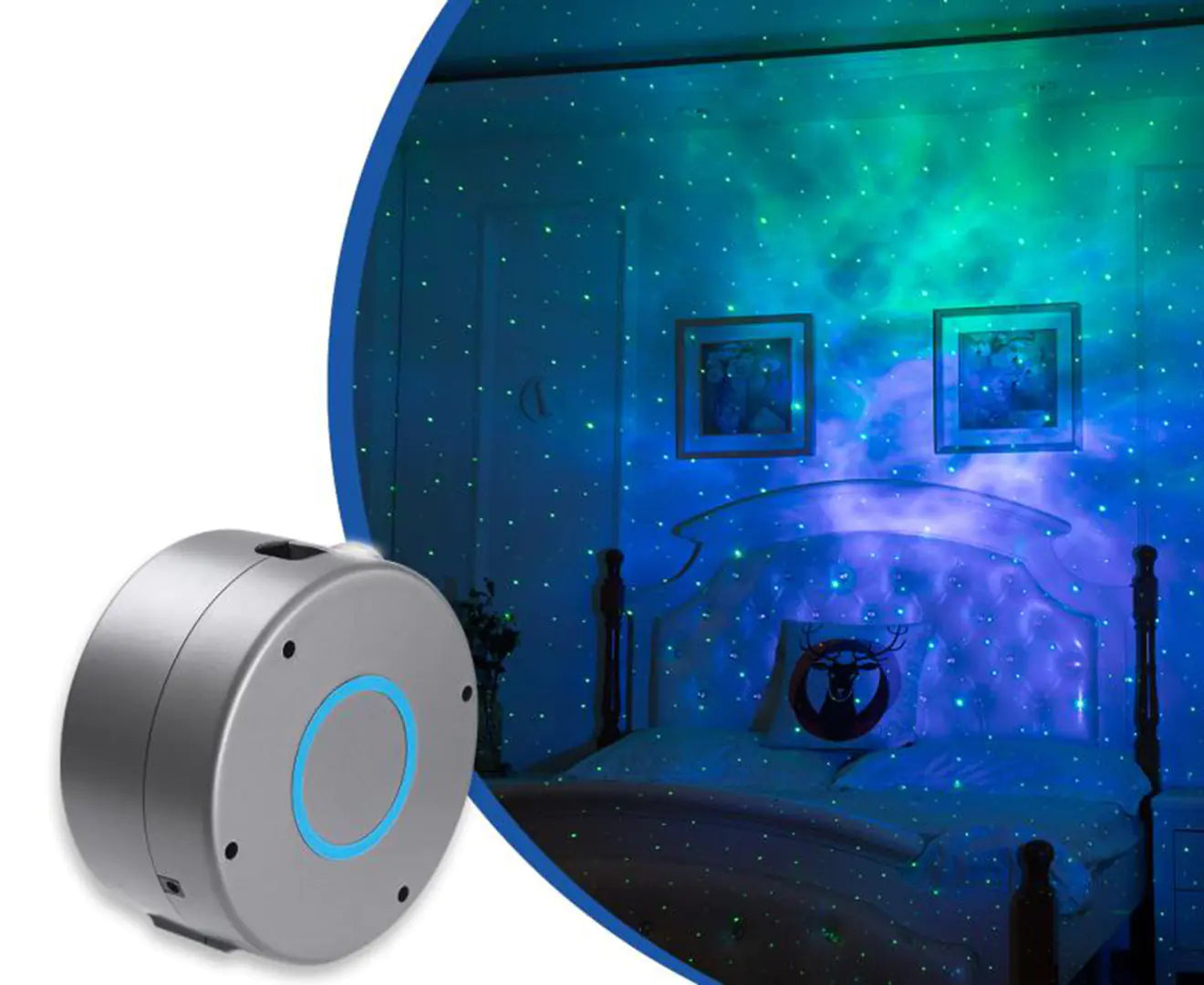 Galaxy Starry Sky Rotating Projector with LED Laser